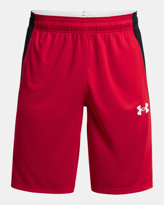 Men's UA Baseline 10" Shorts, Red, pdpMainDesktop image number 5